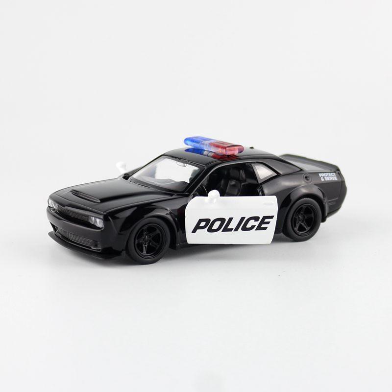 Car Challenger Police Model With Opening Windows For Kids And Collectors