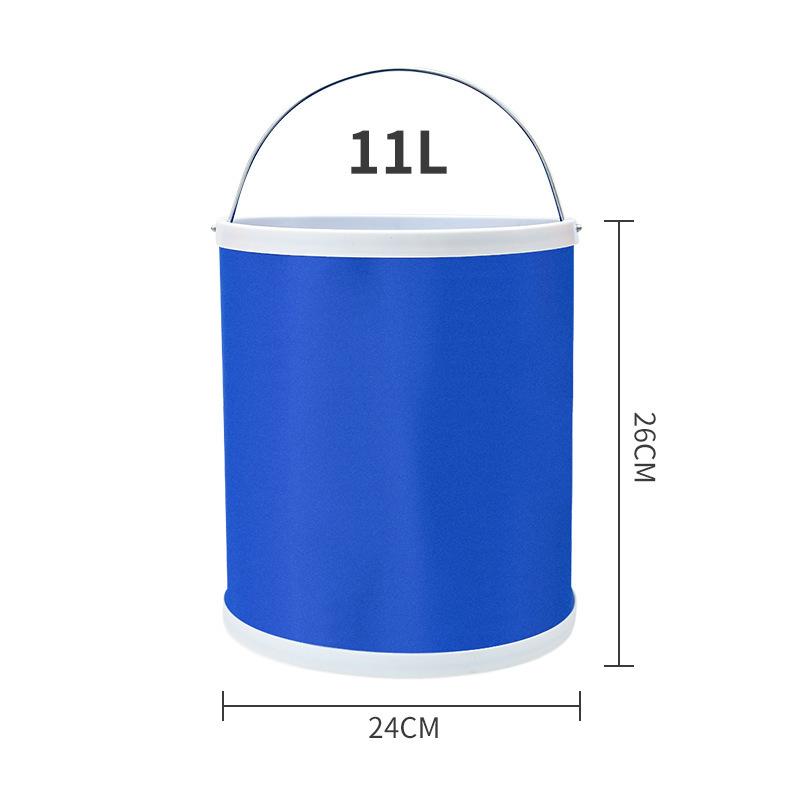 Oxford Fabric Portable Car Wash Bucket 9L/11L/13L Foldable For Compact Storage And Travel