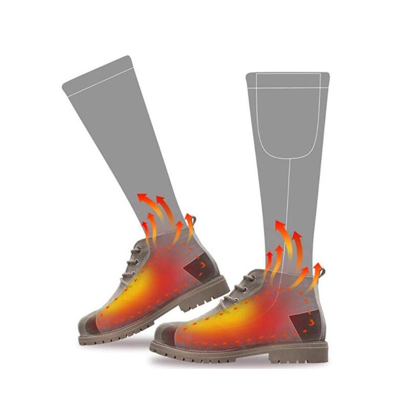 Unisex Electric Heated Long Tube Ski Socks - USB Constant Temperature for Outdoor Sports