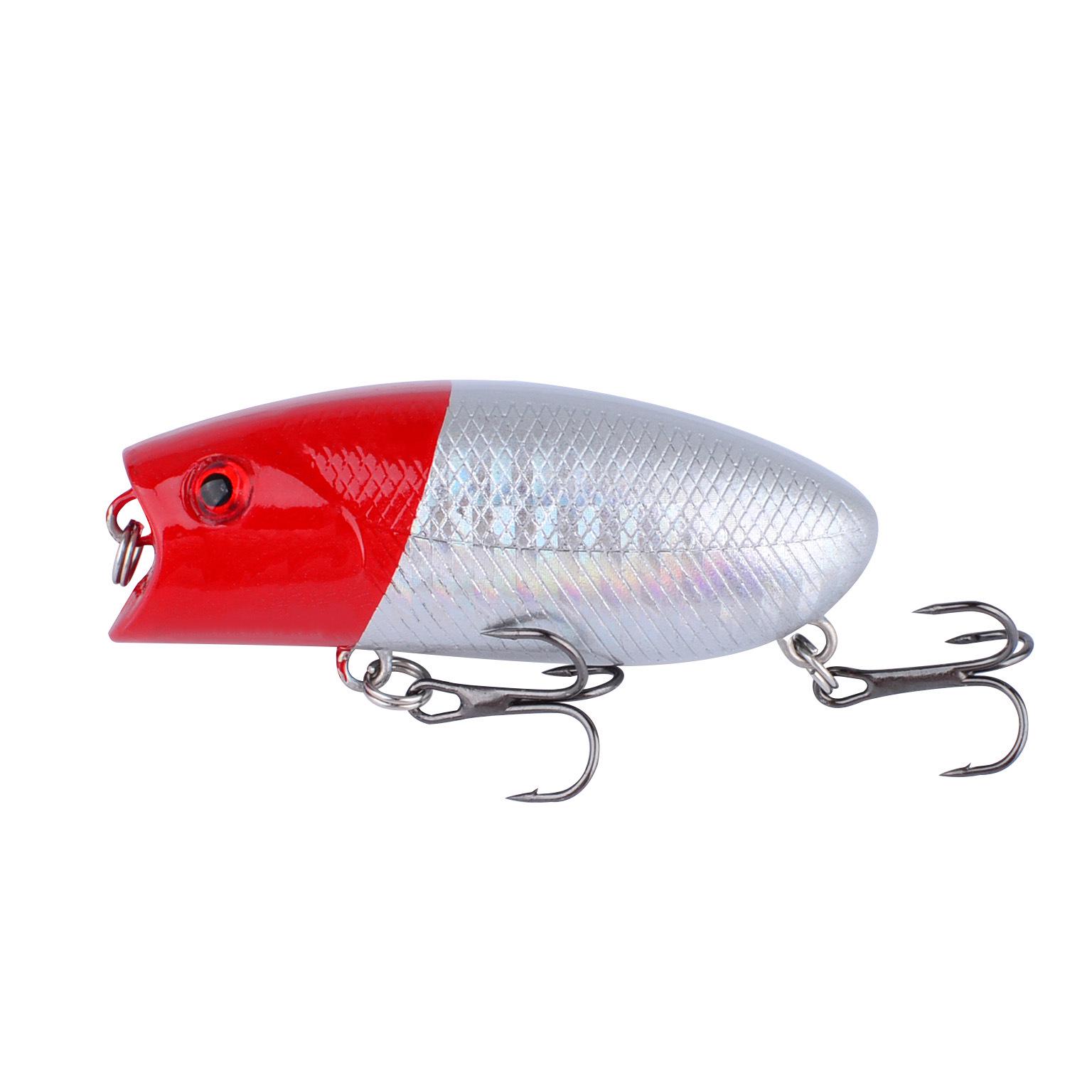 

5,5 см 10,5 г Плавающий воблер-поппер Искусственная приманка для пресноводной и морской рыбалки: Жерех, Морской окунь и Черная рыба.