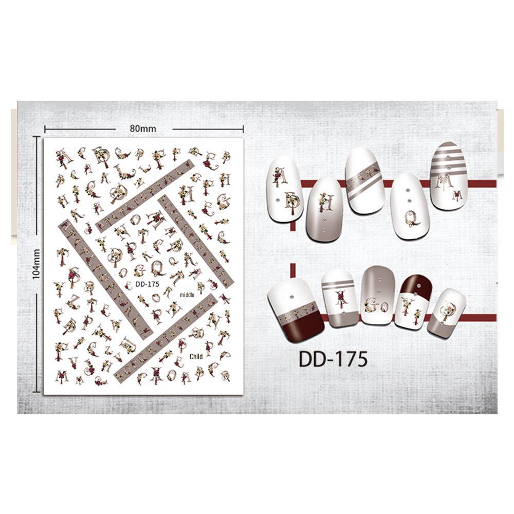 Redanco 3D DIY Pattern Nail Art Stickers - Style DD-170