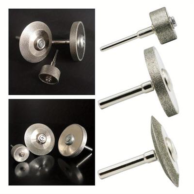 1Pc Diamond Grinding Wheel Drill Bit Multiuse Practical High Hardness Carving Grinding Sanding Bit for Precious Stone Tungsten Steel
