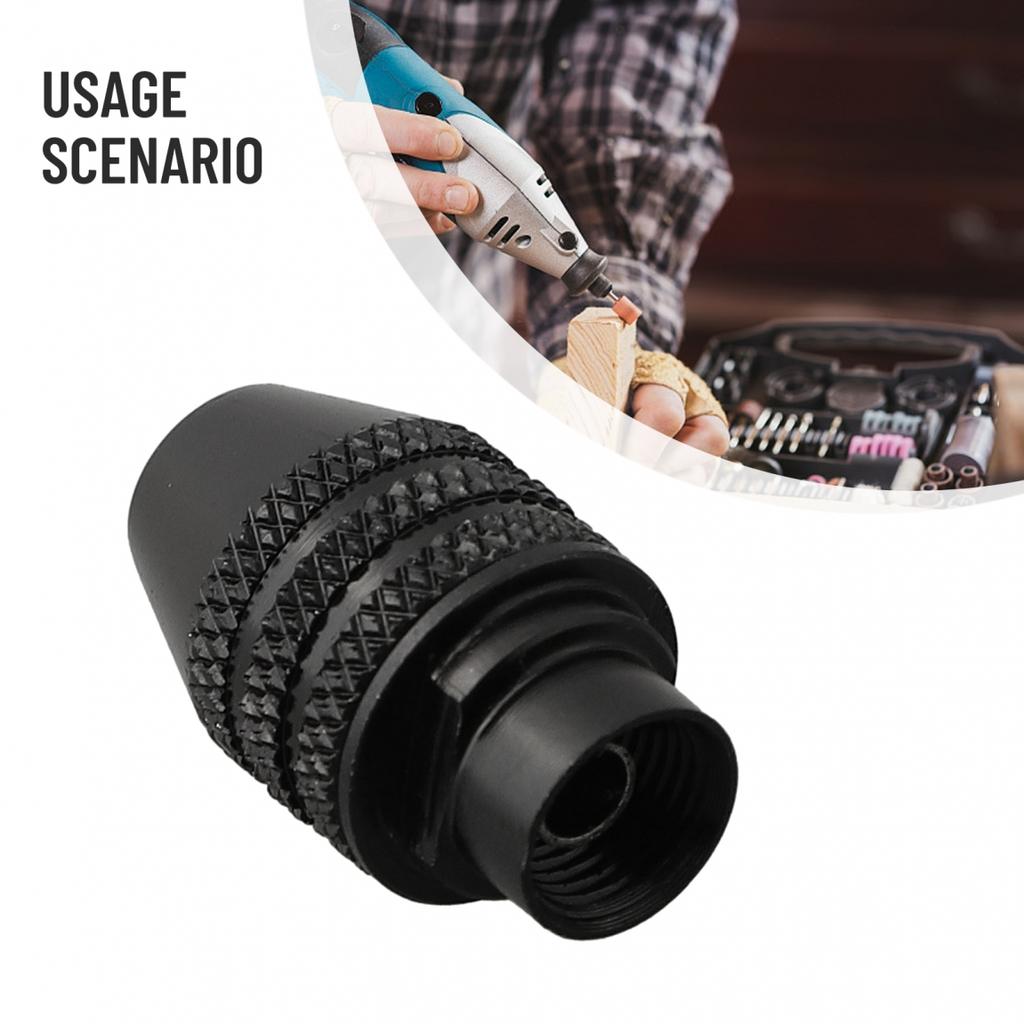 Drill Chuck Attachment Black Clamping Electric Grinder