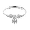Dreamcatcher Leaf Tassel Bracelet For Women Three Lives Three Worlds Theme Fashion Jewelry Elegant Wrist Accessory
