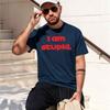 I am stupid Leclerc Sticker  New Model Unisexs Shortsleeve crewneck TShirt Classic Casual Multiple Colors and Sizes for Dail