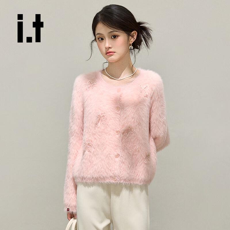 CHOCOOLATE Women's Bow-Knot Knit Cardigan