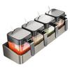 Modern Kitchen Wall Mount Spice Rack With Stainless Steel Shelves For Home Use