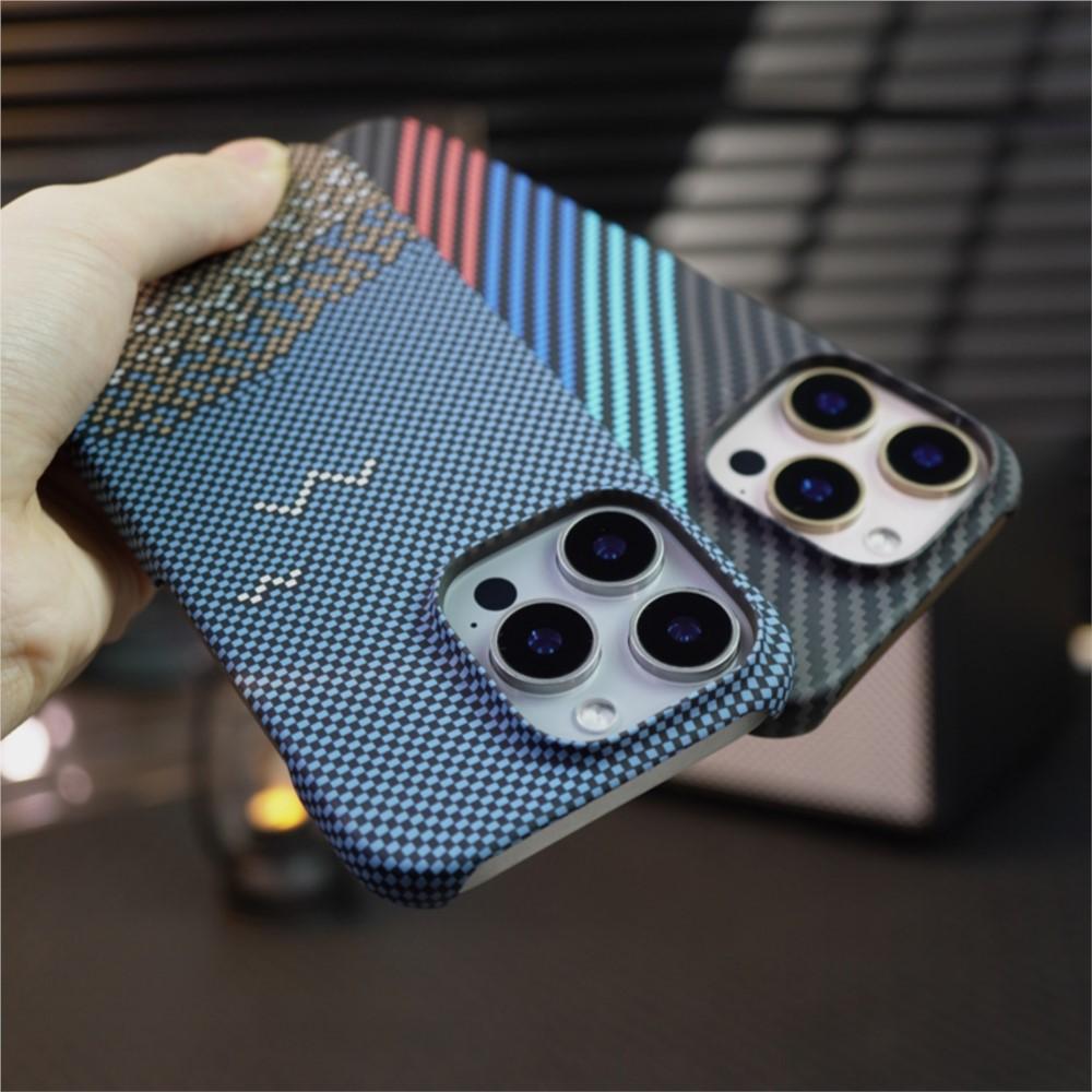 Nouvelle Coque en Plastique Fibre de Carbone Mate Pour Pour Iphone 17 Air 16 1 Plus 14 13 12 11 Pro Max 16E Bordure Fine Sans Bordure Housse de Refroidissement Mince