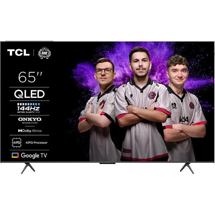 Téléviseur QLED 4K - TCL - 65 pouces - Google TV - Smart TV