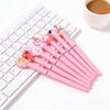 5Pcs Cute Cartoon Kawaii Animal Gel Pens Black Ink Straight Liquid Writing Neutral Pen Student School Office Stationery Holiday Gift Novelty Stationel