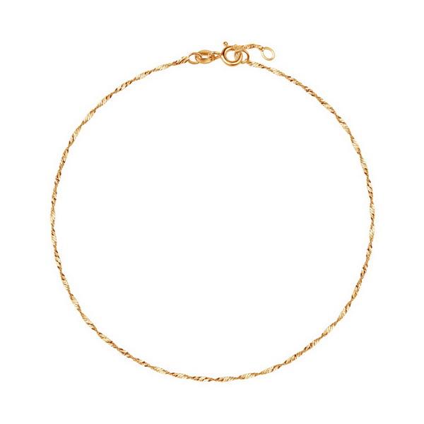 Gold Bracelet / Ankle Chain - 585 - 25Cm - Bzn6452