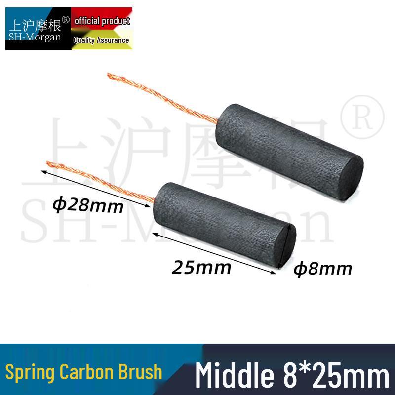Cylindrical Clutch Carbon Brush Copper Round Screw Rod 6x38 8x30/40