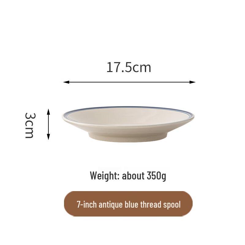 Handmade Vintage Ceramic High-Foot Noodle Bowl