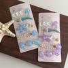5 Pcs/Set Mermaid Starfish Shell Hairpins Girls Cute Hair Clips Hairgrips for Women Barrettes Hair Styling Tool Hair Accessories