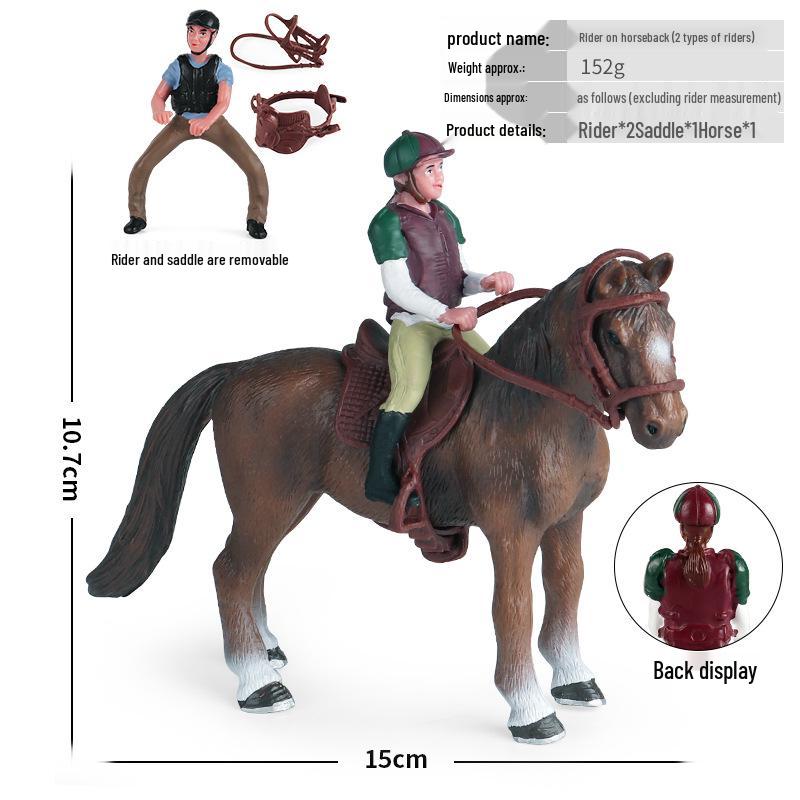 Children's Farm Animal Simulation Model: Appaloosa, Arabian, and Yellow Horse Toys