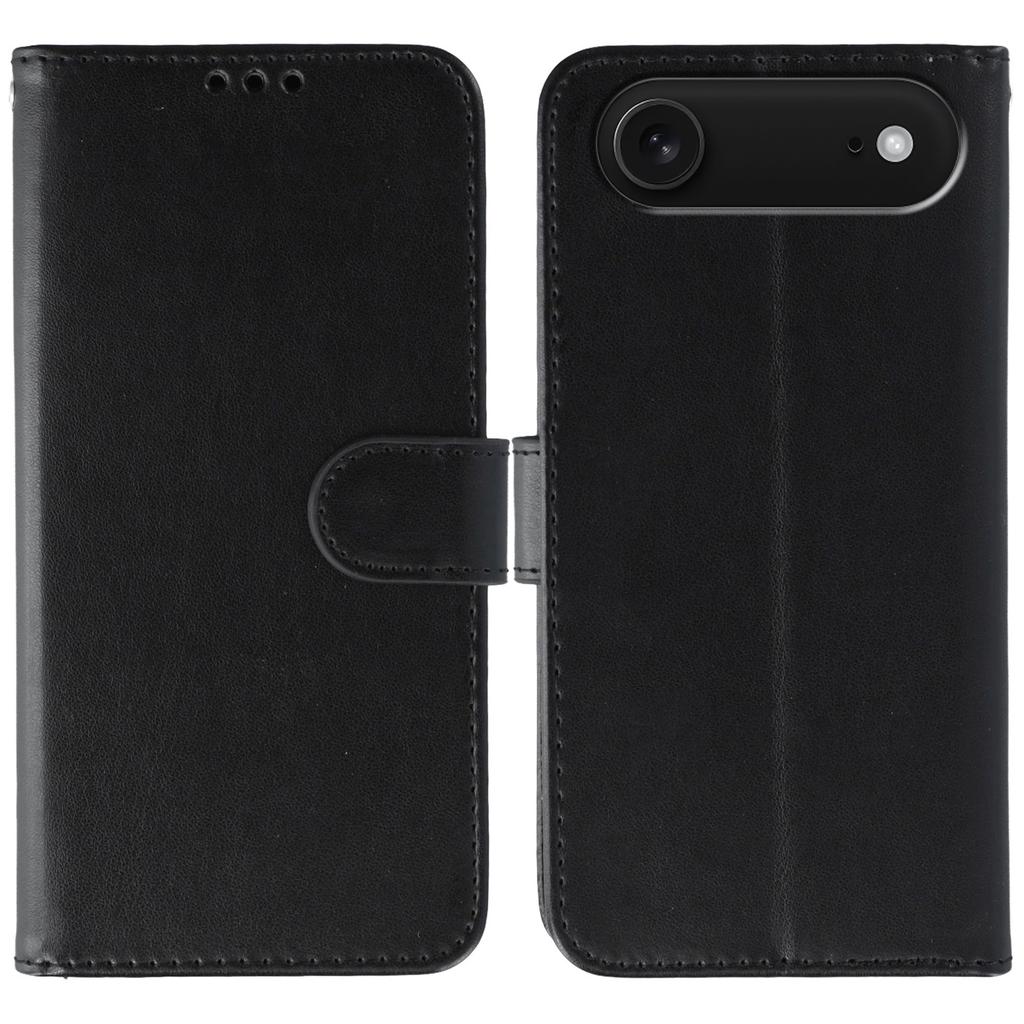 For iPhone 17 Air Case PU Leather Flip Wallet Phone Cover with Strap