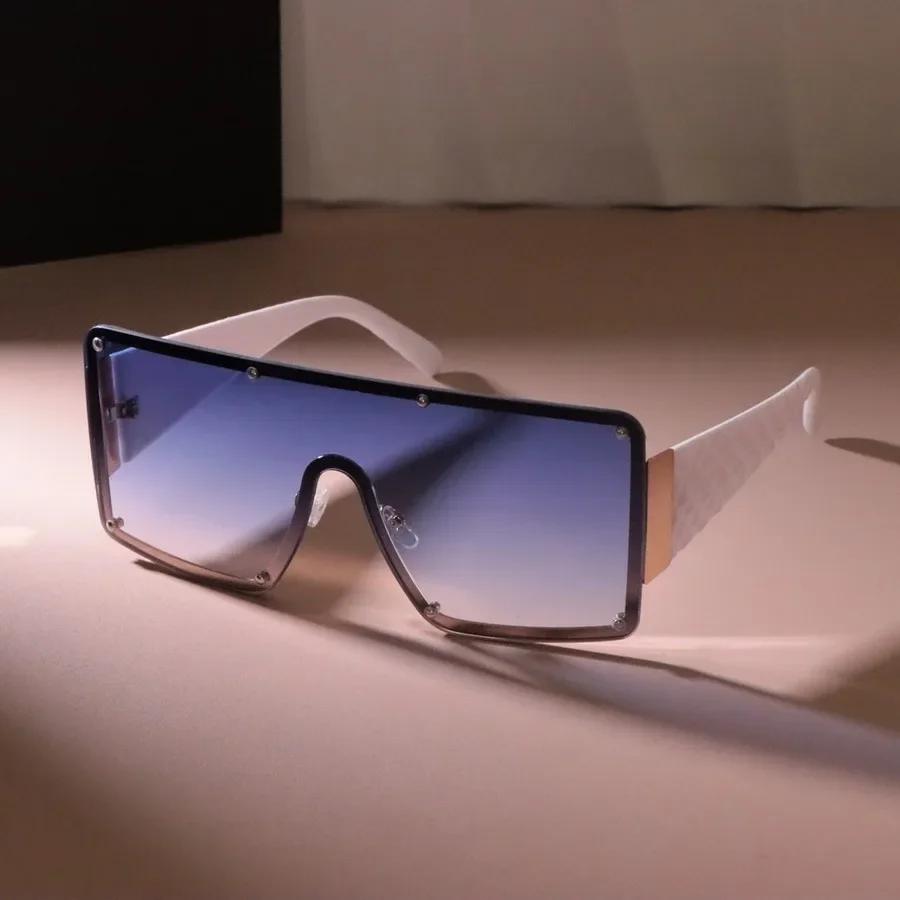 Mode Große Rahmen Sonnenbrille Damen Herren Minimalistisch Quadratisch Designer Sonnenbrille Männlich Weiblich Marke Bunt Reise