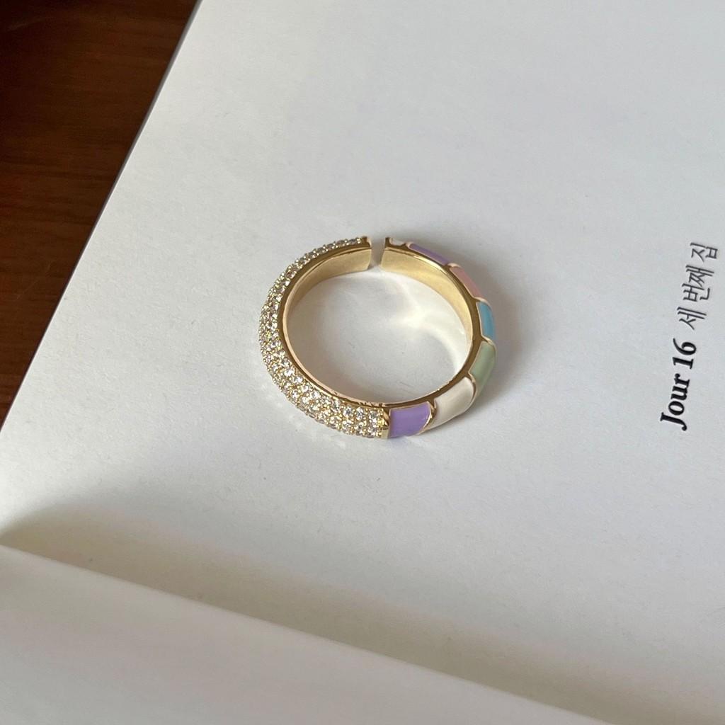 French Adjustable Elegant Style Ring For Women With Unique Geometric Design In Copper Material