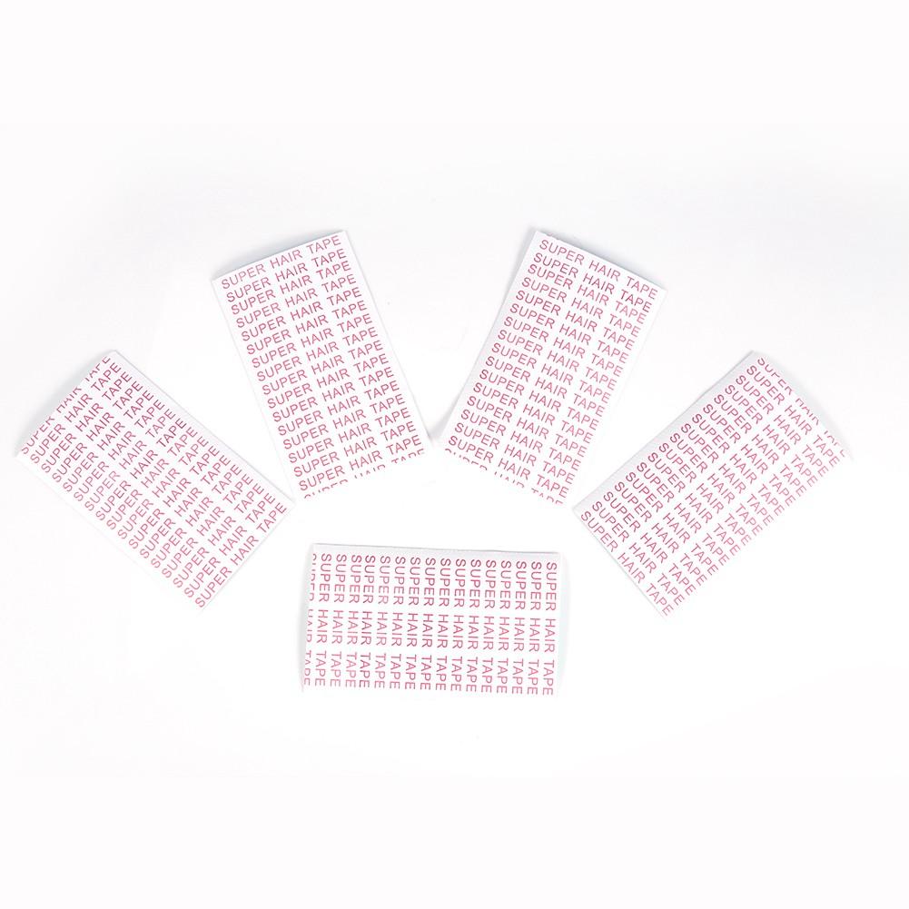 60Pcs/Set Skin Weft Hair Extension Adhesive Double Sided Super Tape Tab Beauty Tool