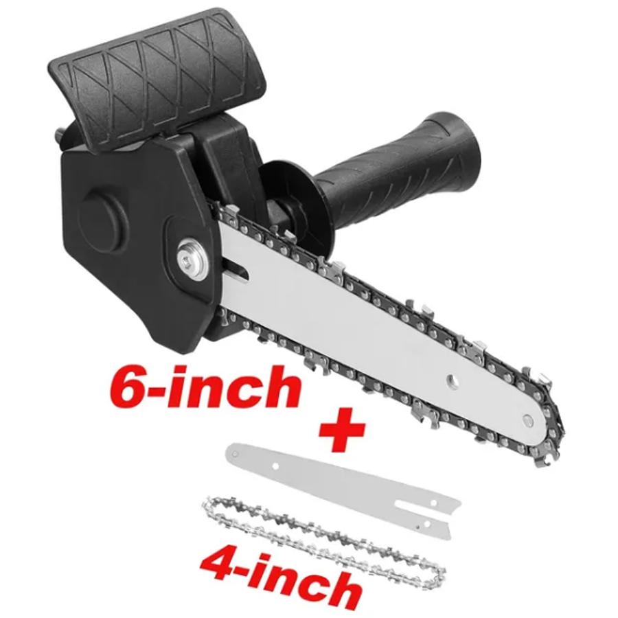 

4+6 дюймовая электрическая дрель, модифицированная для электрической цепной пилы, набор инструментов, насадка для электрической цепной пилы, режущий инструмент для деревообработки