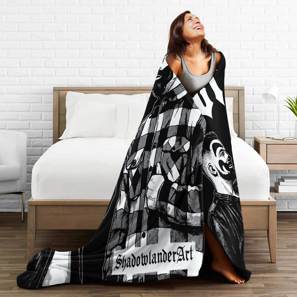 Insane Clown Posse Band Flannel Blankets Winter Warm Soft Throw Blanket for Students Couch Chair Fluffy Bedspread Sofa Bed Cover