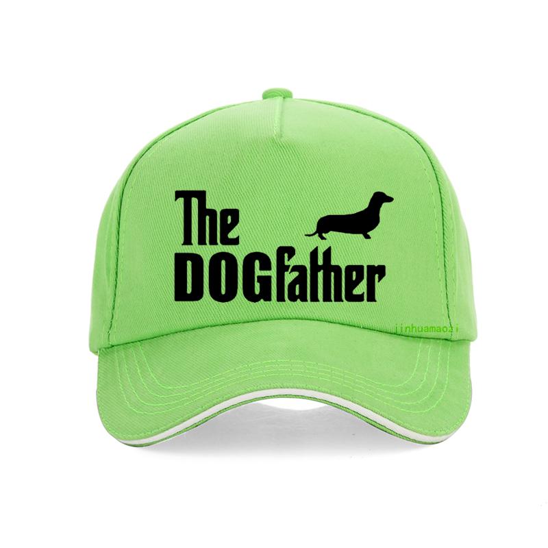 The Dogfather Dachshund Sausage Dog Baseball Cap Fashion Summer Unisex Unisex Adjustable Snapback Hats