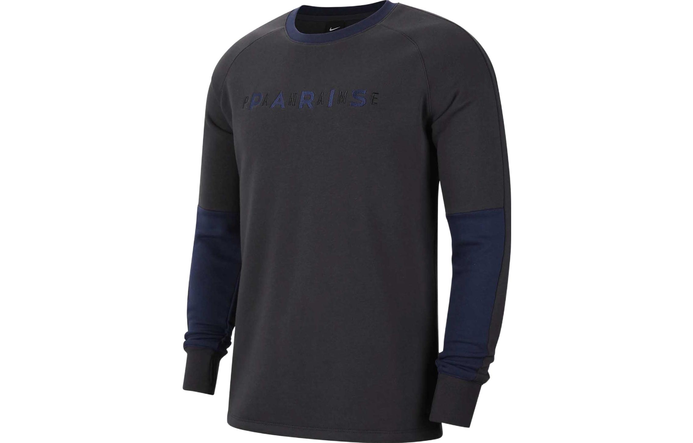 Nike Sweatshirts Men s Black Crew Neck Moderate Regular AT4442-080 S