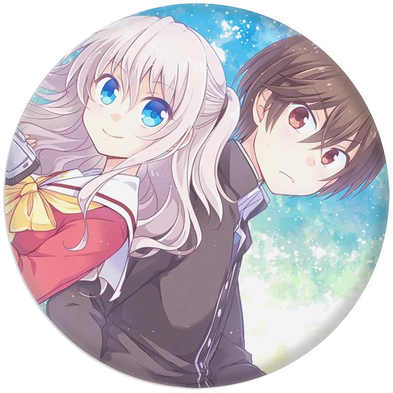 Брелок-подвеска с значком и зеркалом Шарлотты - Двумерный мерч Badge