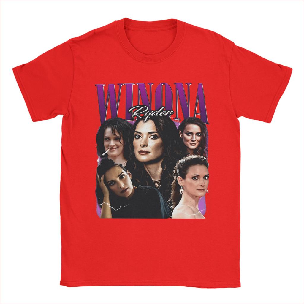 2026 Winona Ryder Unisex WomenT Shirt Film Awesome Tee Shirt Short Sleeve O Neck TShirt Cotton Gift Idea Clothes