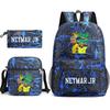 Neymar Schoolbag Star Neymar With Surrounding Printed Backpack For Boys And Girls Campus Three-Piece Schoolbag