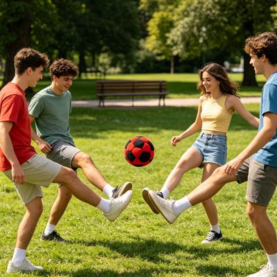 Football Sandbags, Soft Plush Footbags for Adults, Juggling Balls, Vibrant Sports Design Dirtbag for Indoor Outdoor Play Party Favors and