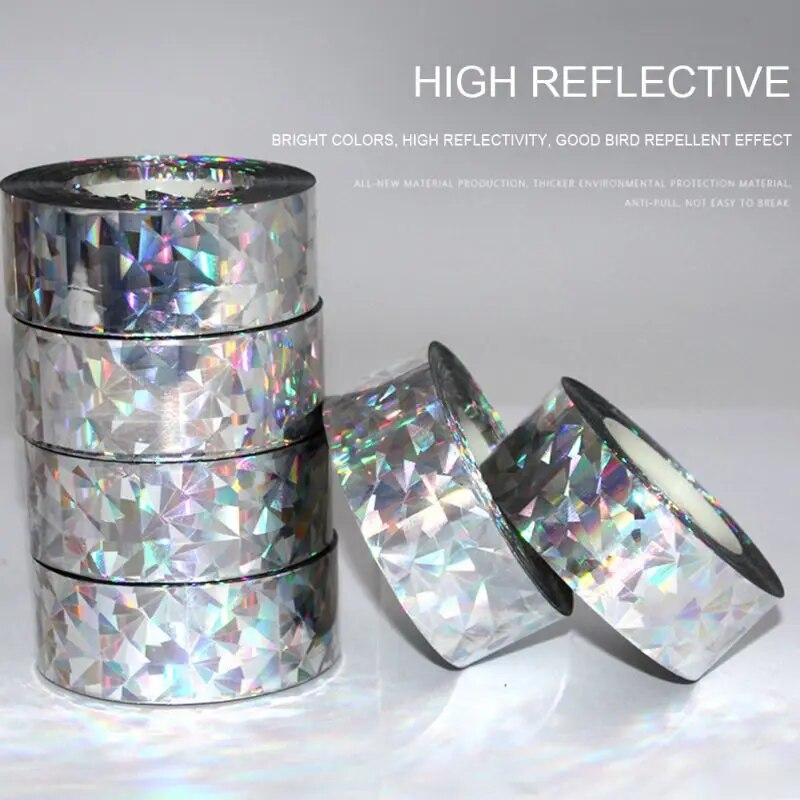 Bird Scare Tape Holographic Repellent Design Scarecrow Ribbon Bird Deterrent Tape