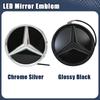 Car Front Grill Logo Light Mirror Face LED Badge For Mercedes Benz 08-14 B-Class W245 B180 C-Class W204 C200 C250 C300 GLK-Class