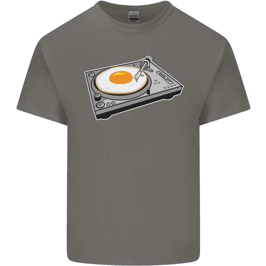Egg Decks DJ DJing Turntable Record Player Unisexs Light Cotton TShirt