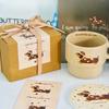 Cute Dachshund Puppy Stacked Cup Gift Box Ceramic Belt To Give Cartoon Mug Breakfast Gift To People