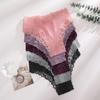 Women‘s Cotton Fabric Panties Sexy Lace Trim High Waist Underwear Solid Color Breathable Bikini Briefs Female Sexy Lingerie New