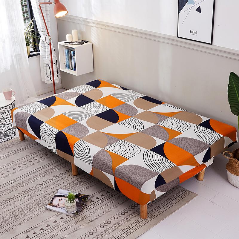 Armless Sofa Bed Cover Spandex Stretch Futon Slipcover Elastic Full Folding Couch Sofa Shield Fitted Full Folding Sofa Slipcover