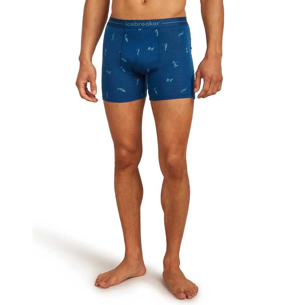 Icebreaker Merino 150 Anatomica Boxer Briefs Snow Day
