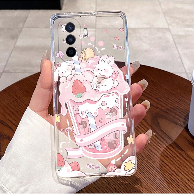 Back Cover For Huawei novaY70 MGA-LX9 Nova Y70 Plus Y71 Case Luxury Cute Love Rabbit Funny Clear Transparent Soft TPU Phone Case