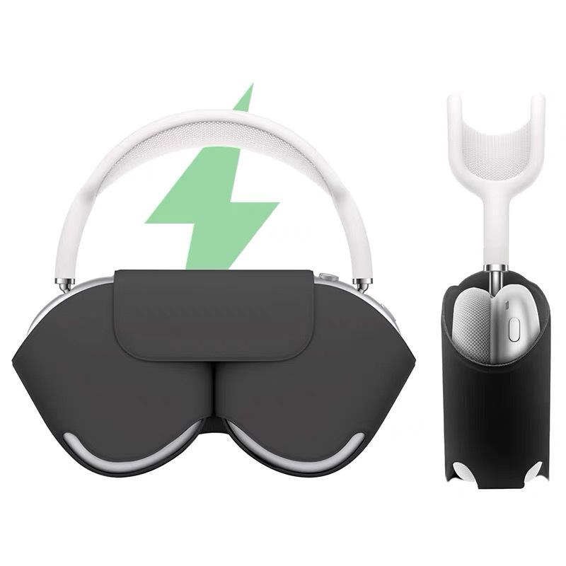Kompatibilní s pouzdrem na sluchátka AirPods Piston, Magnetický typ s plným pokrytím, Pouzdro na sluchátka AirPods Max 2. generace pro režim spánku