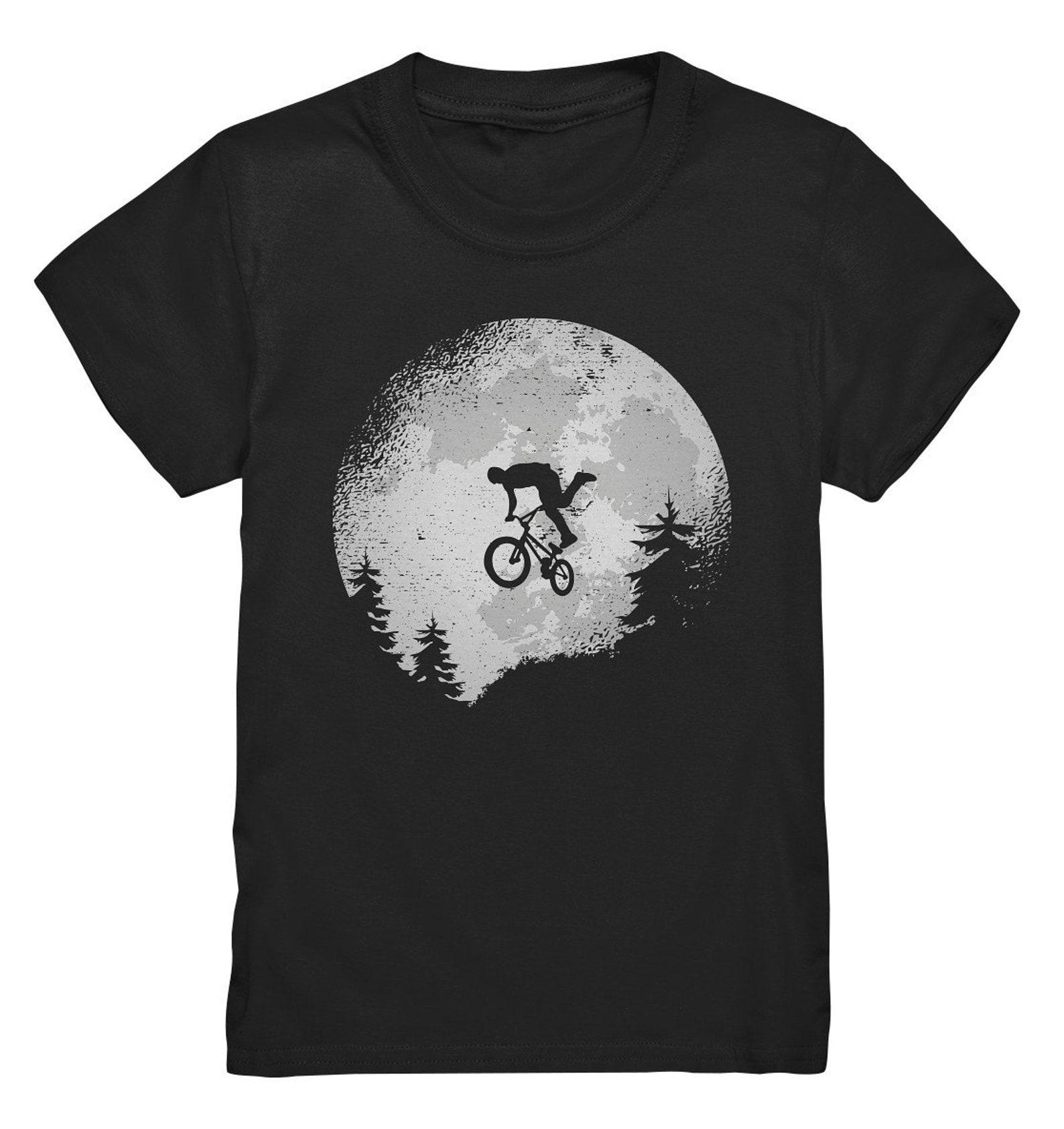 Bmx moon shirt bmxer helmet gift idea bmx driver old school cycling t-shirt L