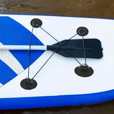 4-teiliger D-Ring-Patch für Schlauchboot-Kajak-SUP, kreisförmiges D-Ring-Pad, Edelstahl-D-Ring-Schnalle, PVC-Patch, Paddleboard, Kanu, Rafting-Zubehör