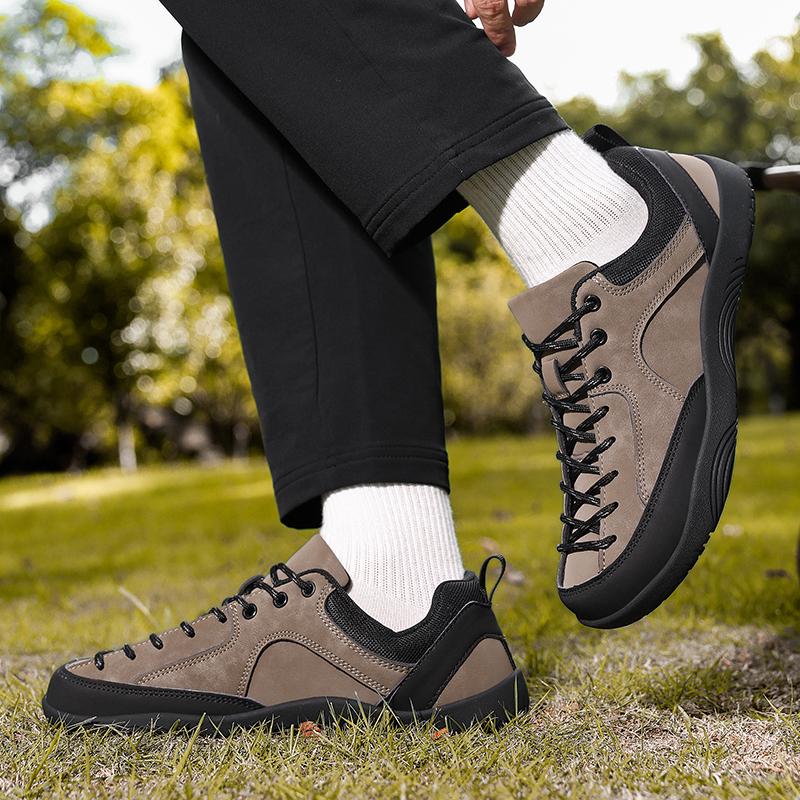 Spring /Autumn Running Sports Shoes Men's Thick Bottom Color Hot-selling Women's Shoes Outdoor Wide-Toe Shoes, Large-Size Hiking Couples' Shoes