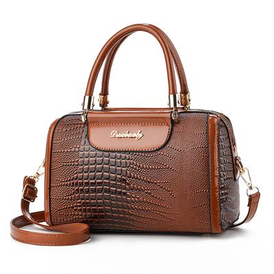 Handtas met krokodillenpatroon voor vrouwen Crossbody PU-leren tassen Grote capaciteit Tote met schouderband Dameshandtassen Werktassen met handgreep aan de bovenkant