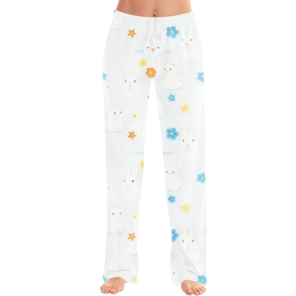 Pantaloni Casual da Uomo a Gamba Dritta con Stampa per la Moda di Pasqua