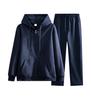 Autumn/Winter Women's Casual Solid Color Hoodie & Wide Leg Pants Set