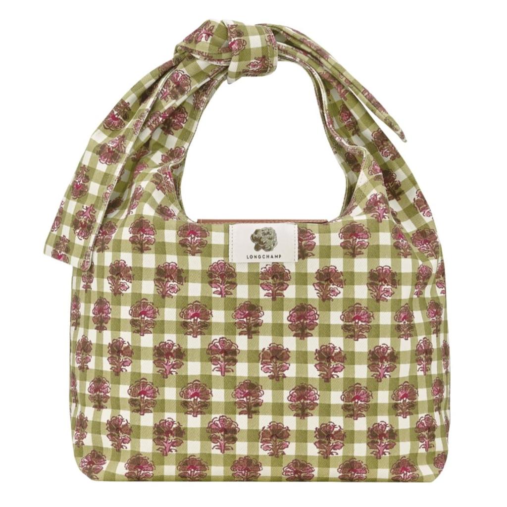 Longchamp Le Pliage Printed Snap Flap Fabric Tote Bag Medium Women Tote Bags Artichoke-Green 10303HGGM04