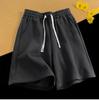 Pantaloncini Estivi da Uomo Taglie Forti a Colore Unito, Pantaloni Sportivi Casual Retro a Cinque Quarti