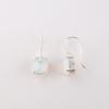 Natural Milky Opal Gemstone 925 Sterling Silver Handmade Dangle Earrings 1.05" EE-173-21