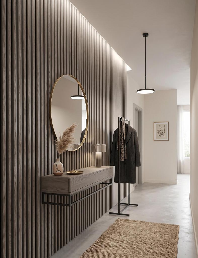 Acoustic Wall Panel Mebano PRO Grey Larch On Black Felt 2x 26,5x240 Cm